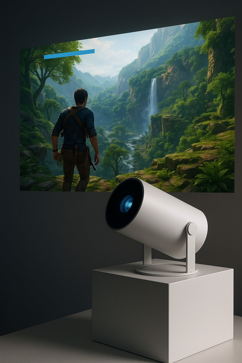 ProMini 4K Smart Projector – Compact Home & Outdoor Cinema
