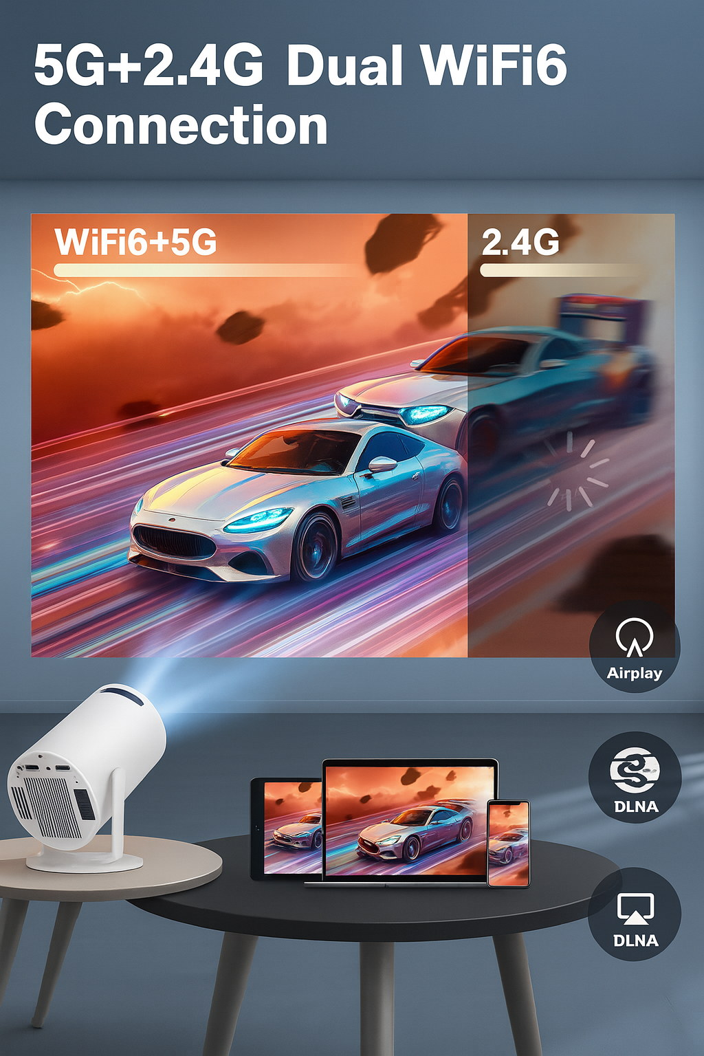 LumaBeam HD Smart Projector 4K