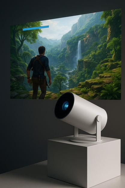 ProMini 4K Smart Projector – Compact Home & Outdoor Cinema