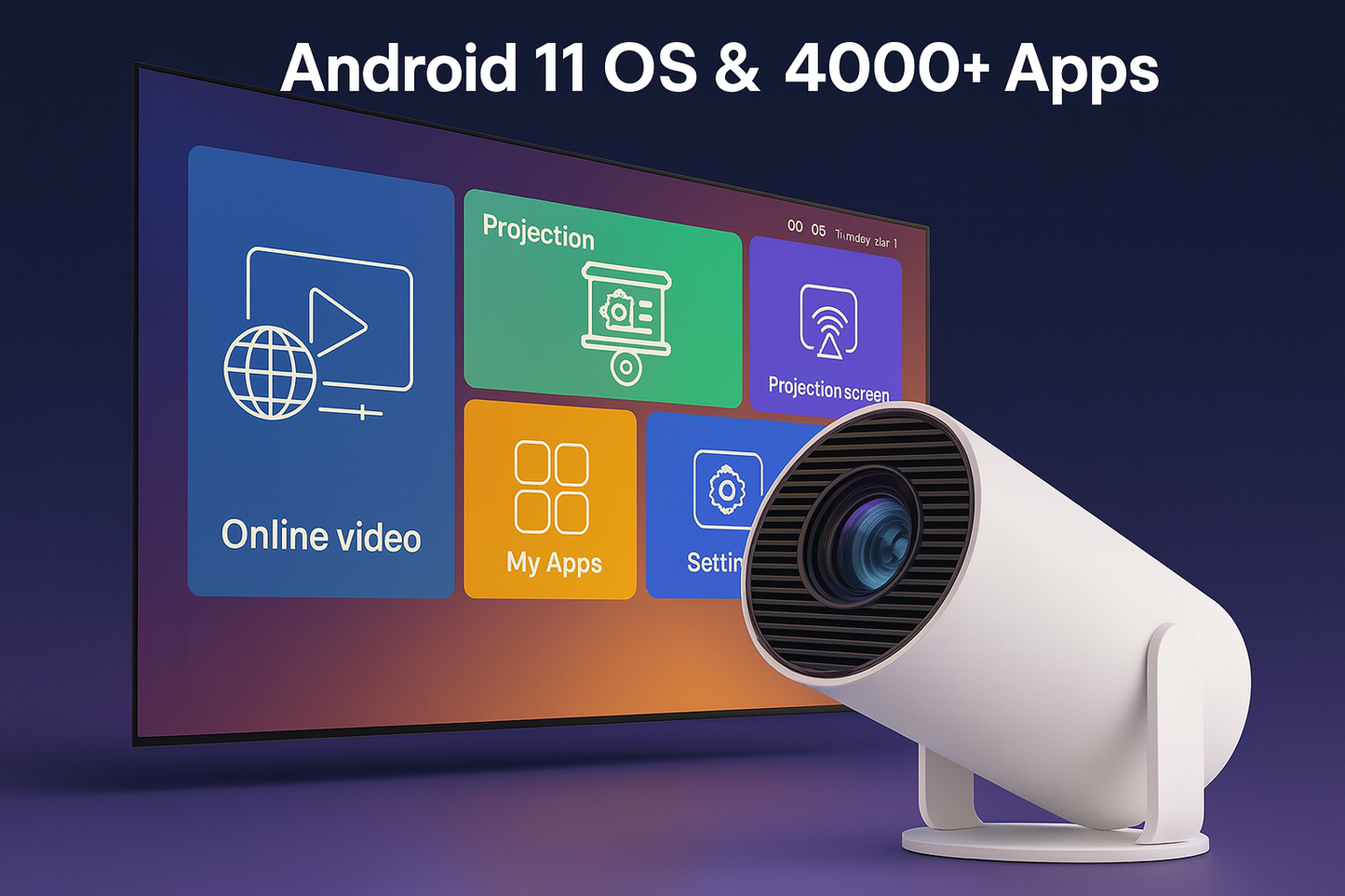 LumaBeam  HD Smart Projector 4K