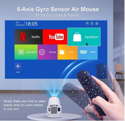 ProMini 4K Smart Projector – Compact Home & Outdoor Cinema